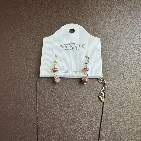 NWT Venus Multicolor Beaded Necklace and Earring Set - Picture 6 of 6